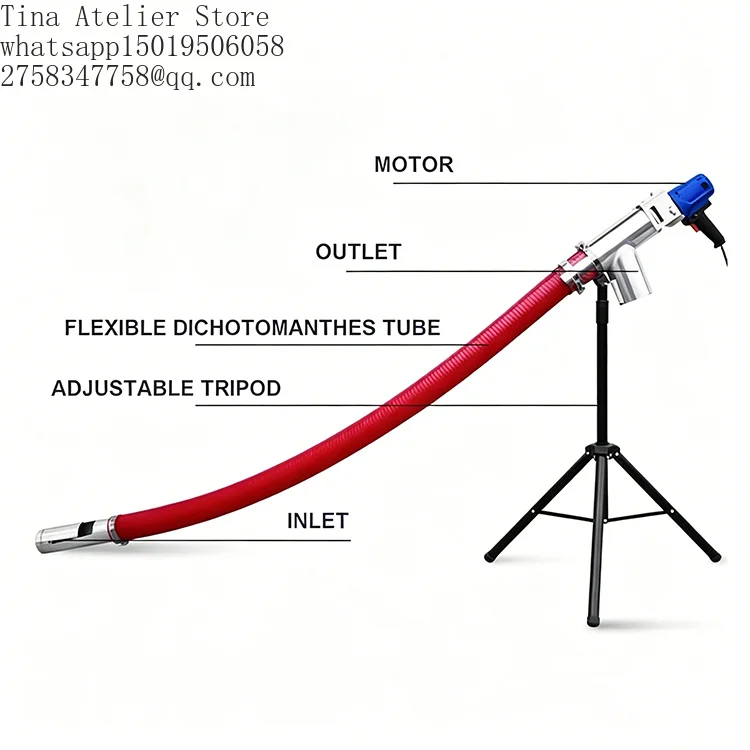 Agent Recruitment - 2.2kW Lightweight Auger Suctio=n Machin=e for Home Small Farm Corn Rice Handling