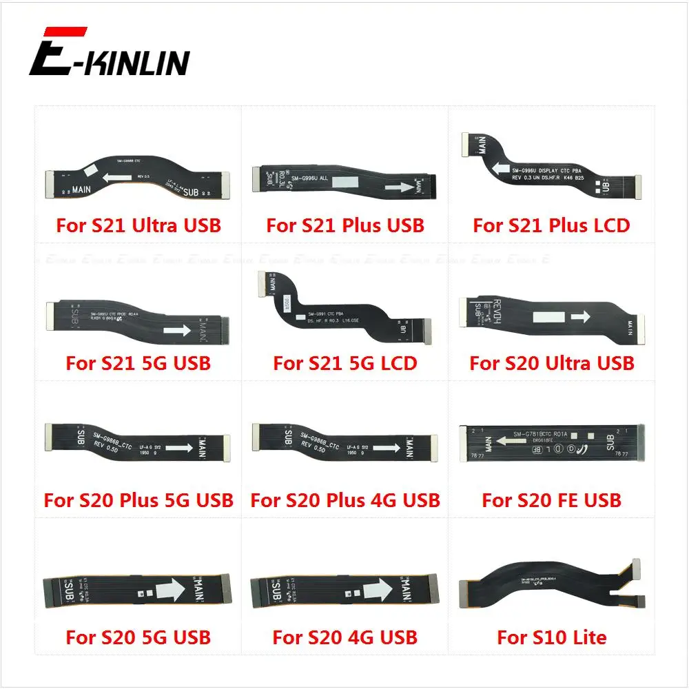 Main Board Motherboard Connect LCD Flex Cable For Samsung Galaxy S10 Lite S20 FE S21 Plus Ultra