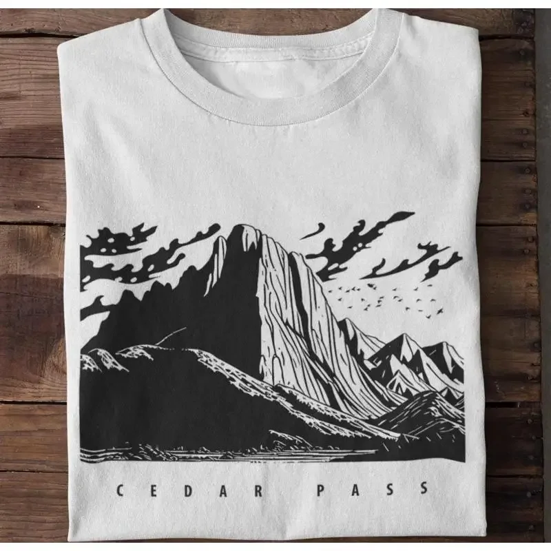 Cedar Pass T Shirt National Parks Nature Lover SweaT Retro Sweater Hiking Outdoor NPS Top