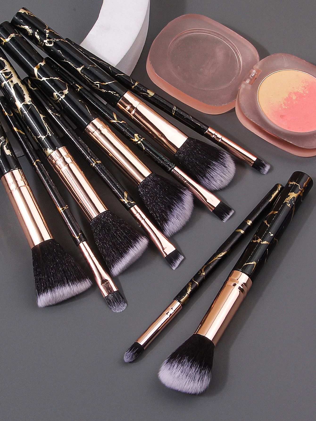 12pçs conjunto de pincéis de maquiagem multiuso de alta qualidade e esponja de dupla finalidade seca e molhada, ferramenta de beleza para maquiagem em pó