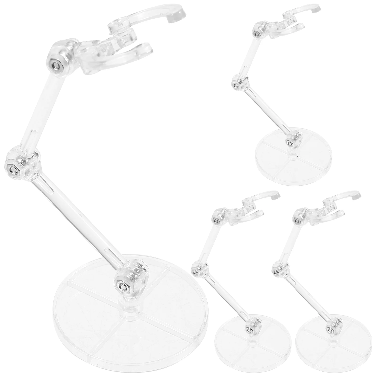 

4 Pcs Bracket Figure Stand Adjustable Action Plastic Mannequin Model Support Wear-resistant Holder