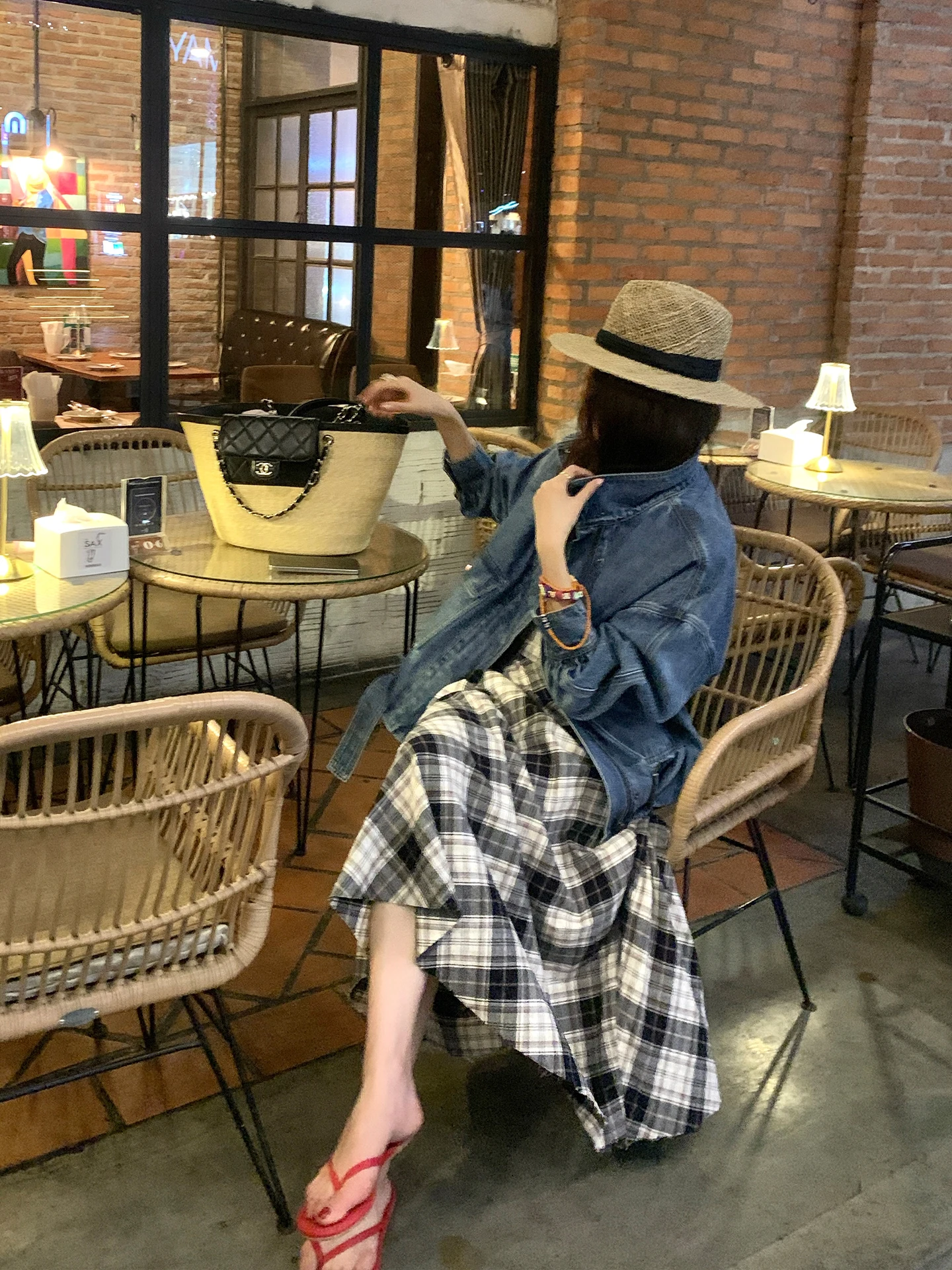 

Юбка-миди Dragon Joy в ретро-клетку из хлопка с завышенной талией, женская, приталенная, фасон «зонтик», B23, повседневная, на каждый день, весна-лето