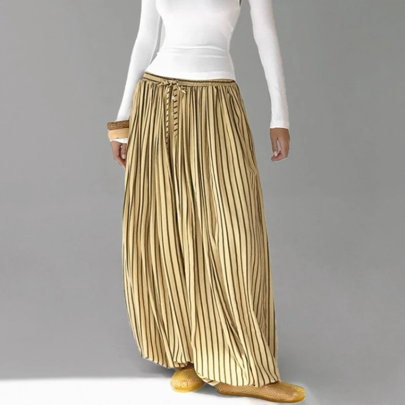 

Tsiisd Women's Fashion Striped Lantern Pants Loose Baggy Commuting Daily Casual Trousers Streetwear New Women's Long Pants 2026