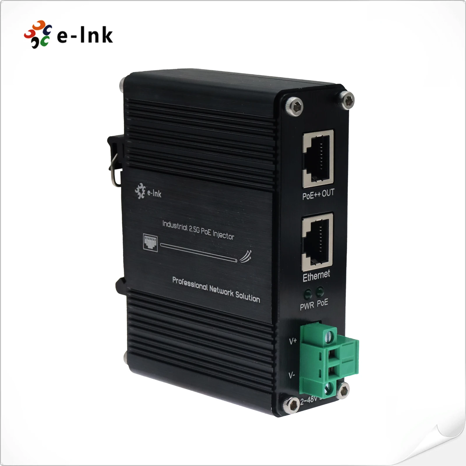 حاقن صناعي 2.5G 95W 802.3bt PoE++ (12 ~ 48VDC)