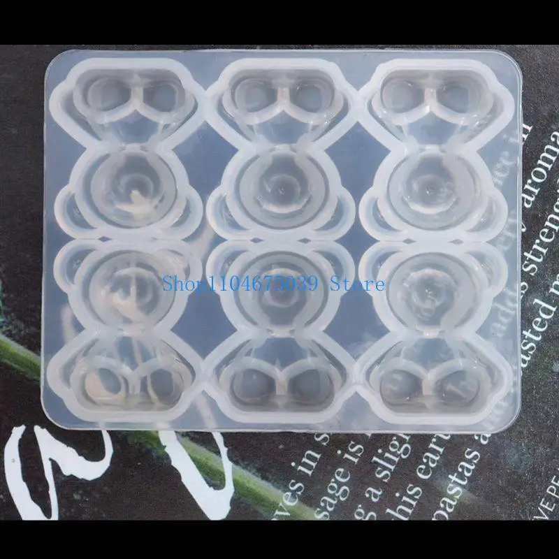 5asd 6 تجويف الدب كولا زجاجة شريحة برتقالية للكيك أو الحلوى ديكور الفاكهة على شكل