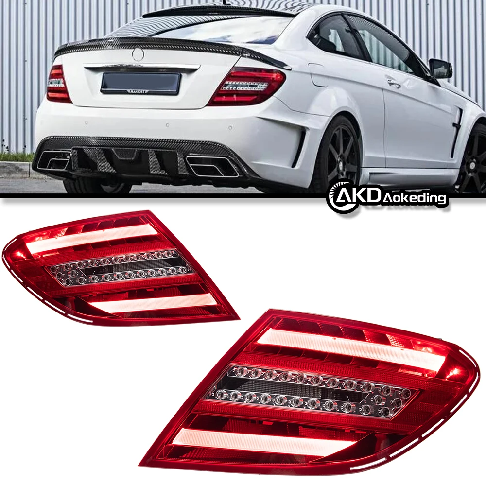 Auto Parts For Benz W204 Taillight 2007-2013 C200 C260 C300 latest Styling Brake reversing light Car Accesorios Modified