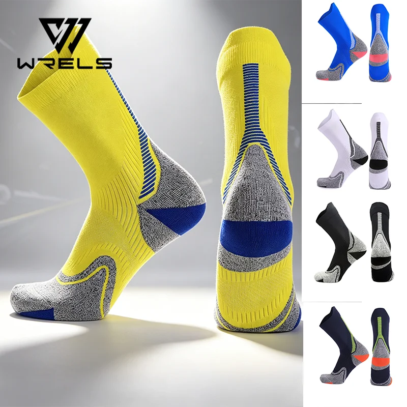 

Outdoor Sport Socks Wear Resistant Non Slip Riding Training Socks Breathable Comfortable Climbing Running Tennis Soft Socks