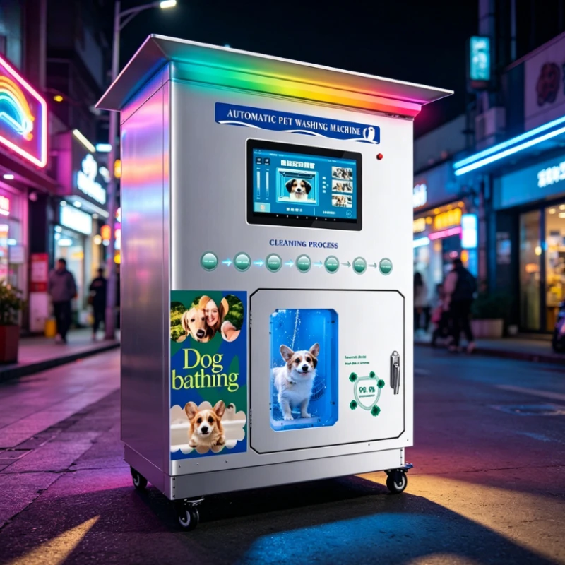 Customized Automatic Self‑Service Dog Grooming Machine Credit Card & Cash Payment System Pet Washing Bathing Equipment