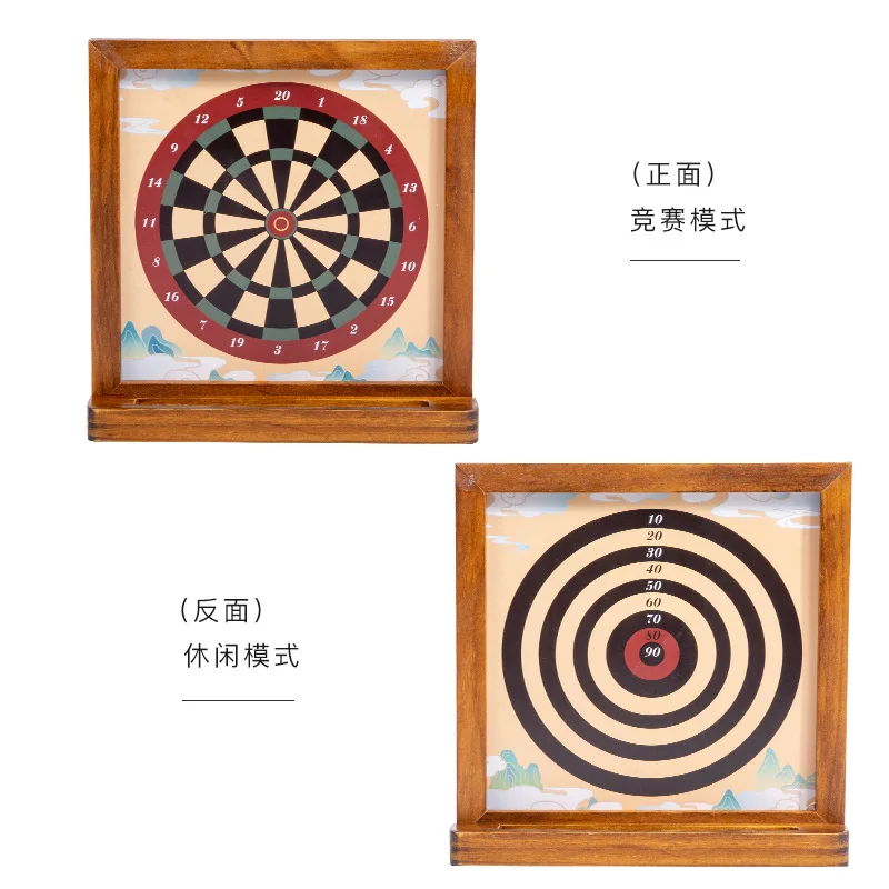 Dart Board magnetico bifacciale Intrattenimento Giochi da tavolo per il tempo libero Giocattoli in legno