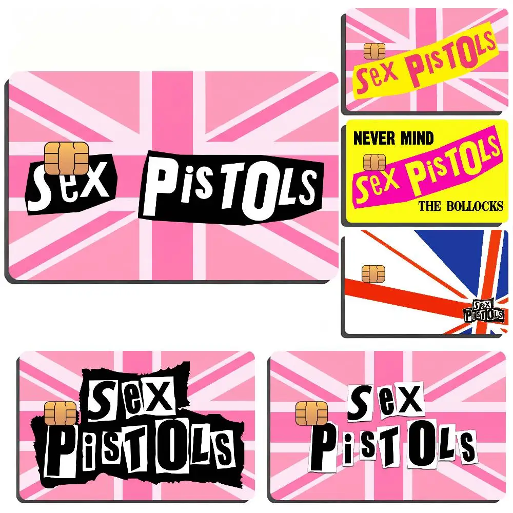 S_Sex Band P_Pistols Bank Card Sticker Film Tape Skin For Credit Card Debit Card Waterproof Stickers