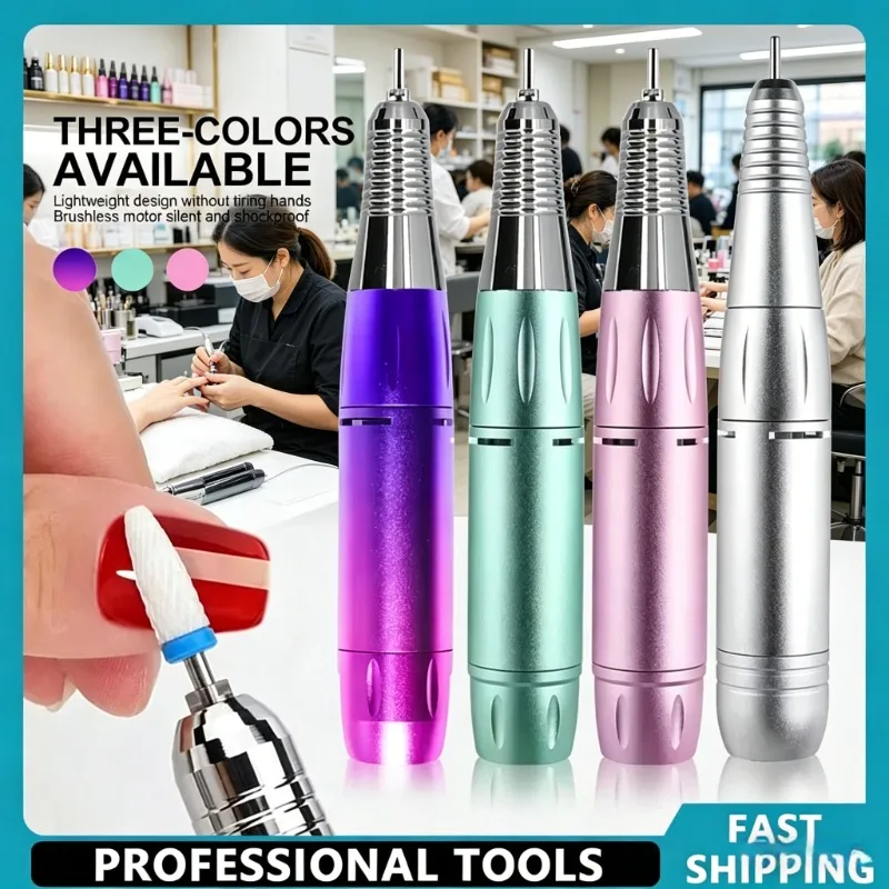

Professional Nail Drill Pen Handle DC Electric Handpiece Manicure Pedicure Polish Grind Machine Accessory