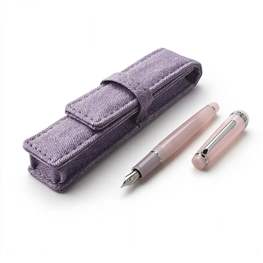 Jinhao 82 Fountain Pen Macaron Pink  Acrylic EF 0.38mm Nib Smooth Writing Ink Pen Student Office Business Stationery Gift Pen