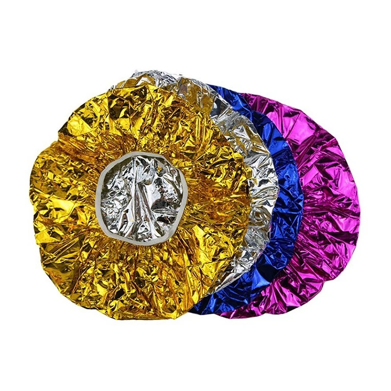 قبعة شعر من رقائق الألومنيوم، قبعة صبغ الشعر بزيت الخبز في صالونات التجميل، قبعة رأس مقاومة للماء والغبار لصالونات التجميل المنزلية