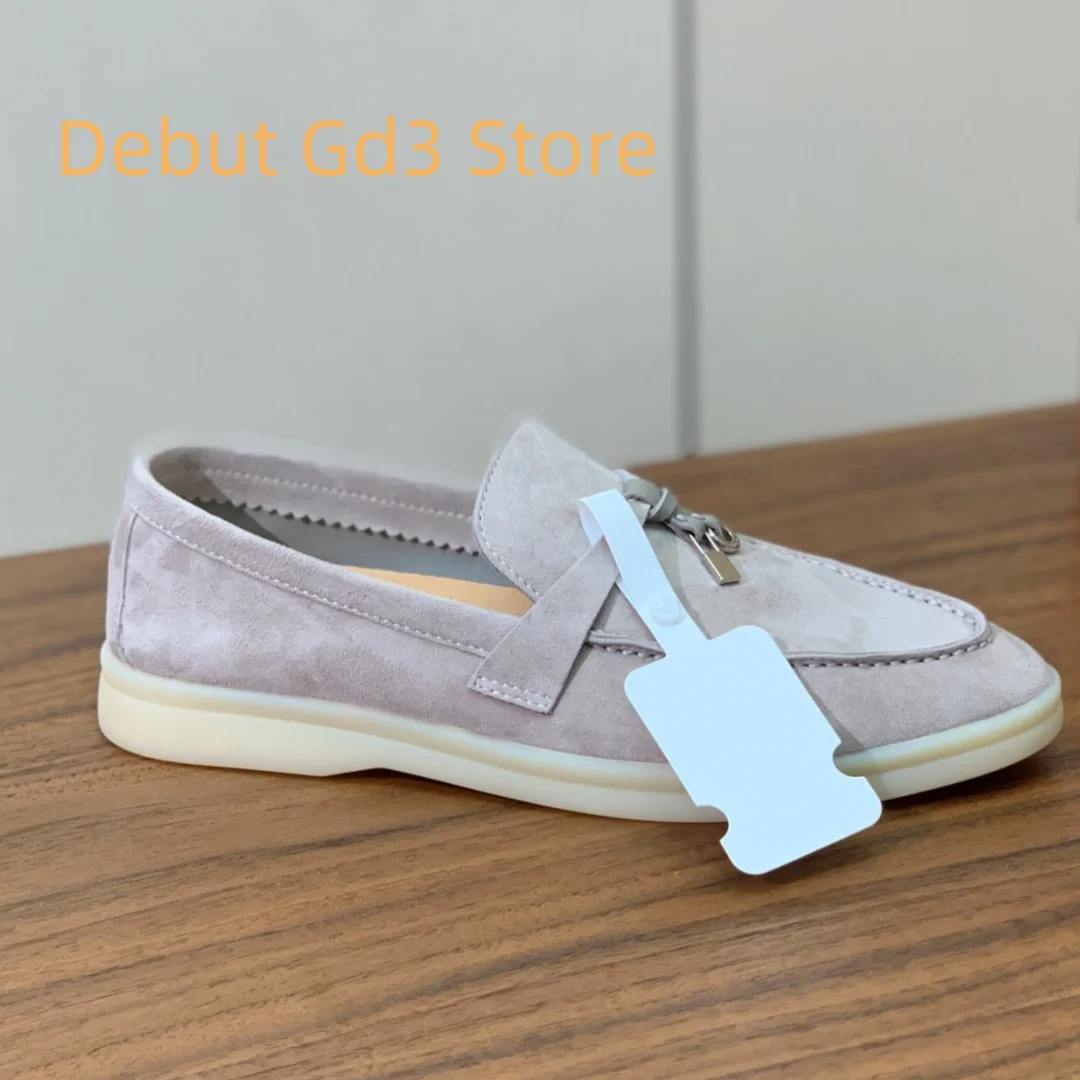 Top Quality 2024 New Lefu Shoes Italian Quality One Step Flat Sole Single Shoes Classic Versatile Lefu Shoes Retro Casual Shoes