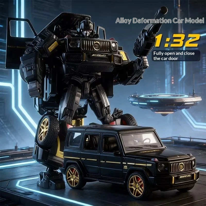 Alloy Model G63 Transforming Car Robot Toy G-Class Ornament Gift for Boys and Boyfriends