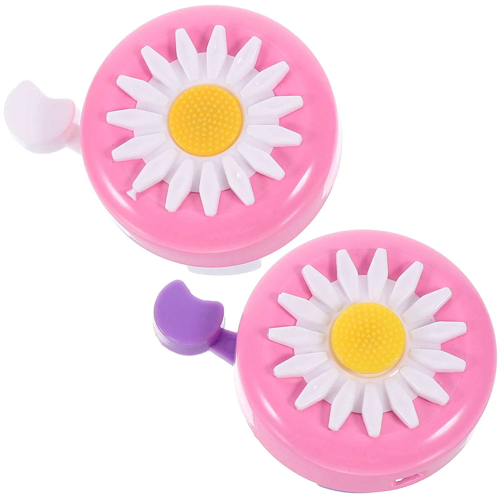 

2Pcs Chrysanthemum Bike Bell Pink White Red White Easy Install Kids Folding Bicycles Accessory Cycling Safety Alert