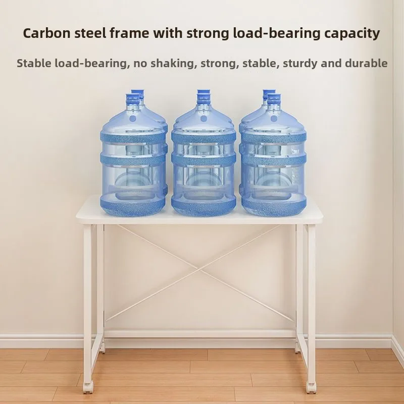 Foldable pulley table Space-saving household simple dining table Study table Computer table with bookshelf table