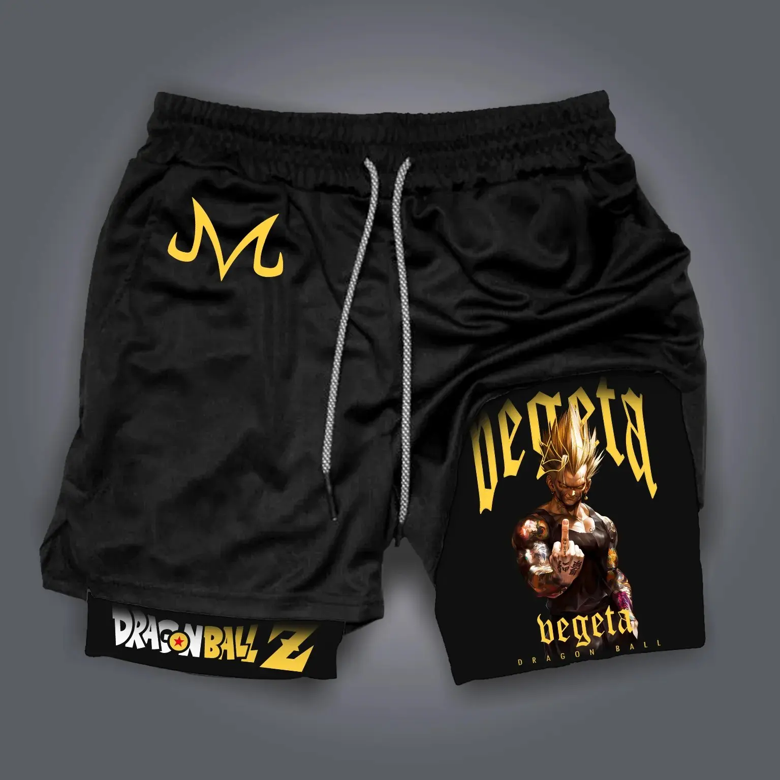 Dragon Ball Broly Anime Pantaloncini da palestra Uomo Traspirante Casual Streetwear Pantaloni da spiaggia ad asciugatura rapida a doppio strato Nuova moda estiva Y2k