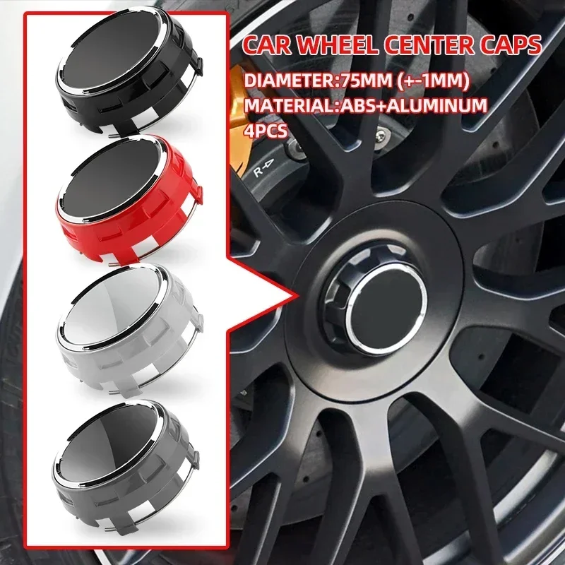 

4pcs/lot 75mm A0004000900 Car wheel Hub Cap Emblem badge logo for Mercedes Benz AMG C43 C63 E43 E53 E63 W205 W213 Accessories