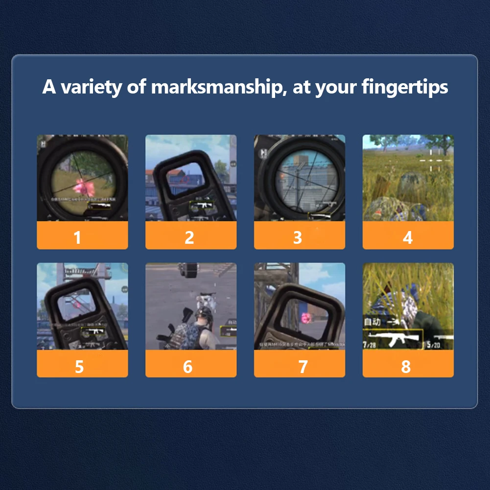 2pcs 6 Finger Gaming Trigger for PUBG Game Aim Shooting Gaming Trigger Mobile Gamepad Trigger Joystick for Iphone Android Phone