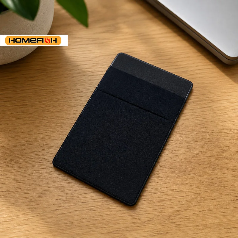 Modischer Elastischer Handy-Kartenhalter, Selbstklebende Aufklebertasche für Mobiltelefon, Kreditkarten, Ausweise und Bargeld – Detail 5