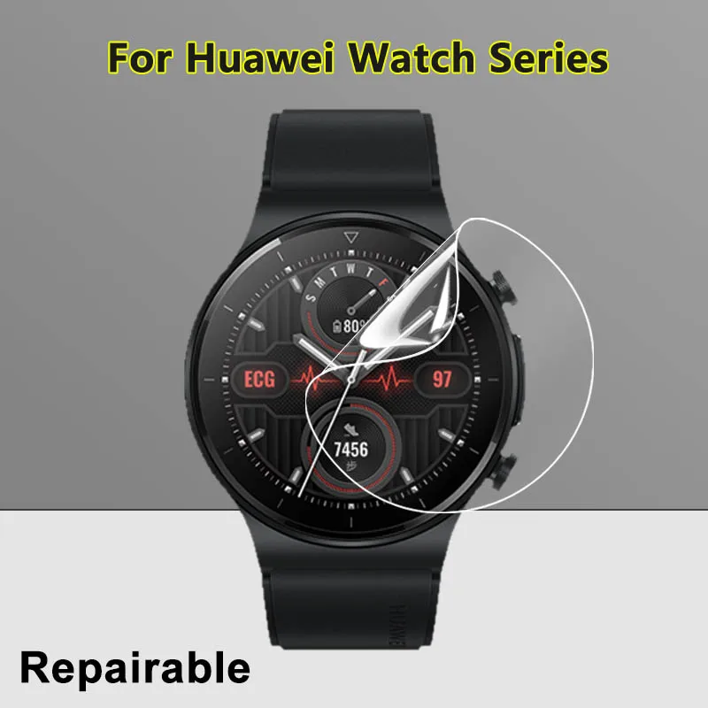 Screen Protector For Huawei Watch 3 GT 3 2 2e GT3 Pro 42mm 46mm Soft TPU Film For Honor MagicWatch 2 42 46 mm GS Pro -Not Glass