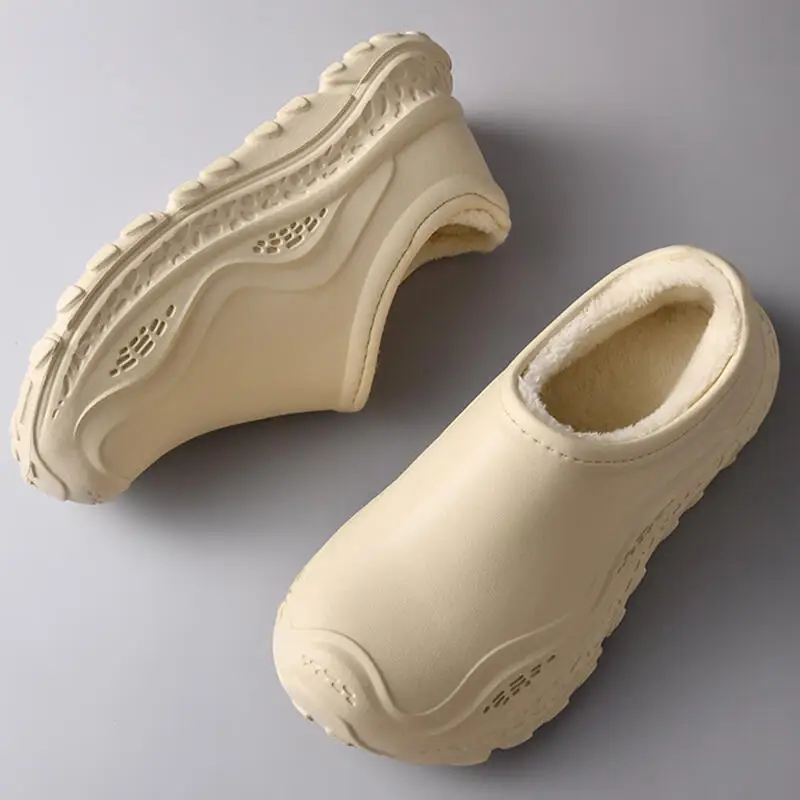 Man's Non Slip Thick Bottom Waterproof Snow Boots Winter 2026 Warm Plush Platform Casual Sneakers Furry Cotton Sneakers for Men