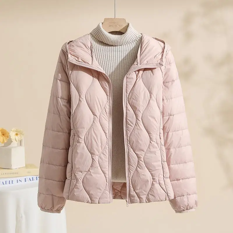 SEDUTMO Winter Slim Ultra Light Thin Duck Down Coat Women Casual Jackets Autumn Fashion Pocket Basic Parkas ED2099