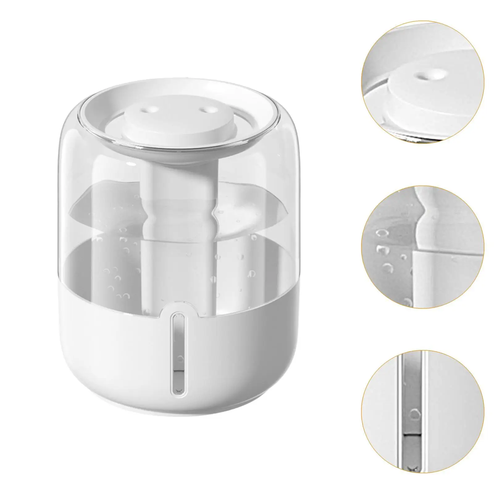 مرطب هواء لسطح المكتب، خزان مياه منزلي سعة 6.8 لتر لمكتب غرفة المعيشة والنوم