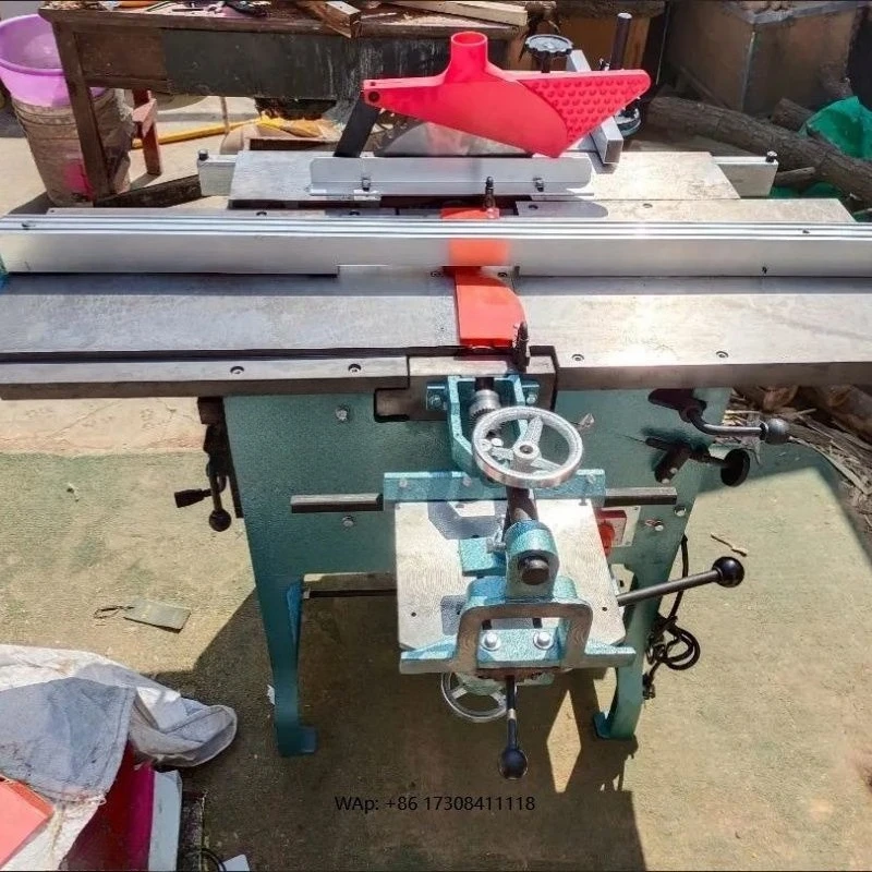Heavy Duty Ten-in-One Desktop Woodworking Machine Multifunctional Planer Chainsaw Laminating Machine All-in-One Woodworking Tool