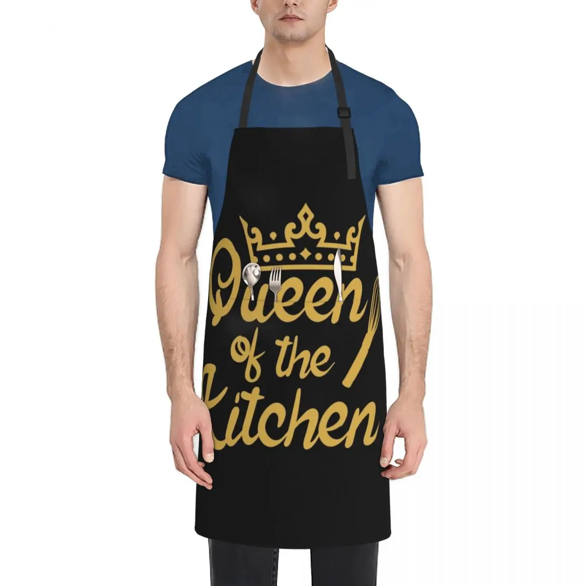 

Queen Of The Kitchen, Funny kitchen quote, cooking quote, gift for mom Design Apron Woman Work Waterproof Kitchen Woman Apron