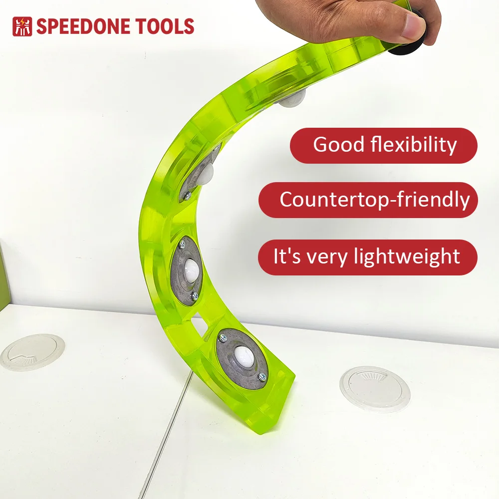 Nylon No-Lift Full Height Backsplash Sliders For Countertop Slide Rail Installation Tool Durable Ball Material Handling