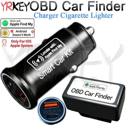 Mini OBD Tracker Car Charger Cigarette Lighter USB Type-C OBD GPS Monitor Find My Phone GPS Locator