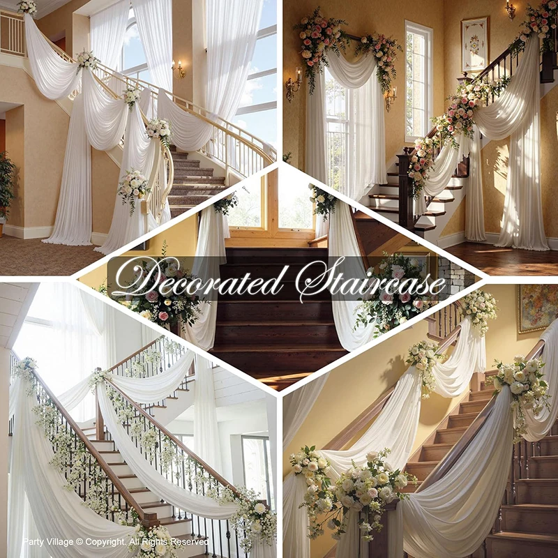

Spandex Stretch Table Runner Wrinkle-Free Fabric Ceiling Drapes for Wedding Draping Curtains Birthday & Theme Parties Decoration