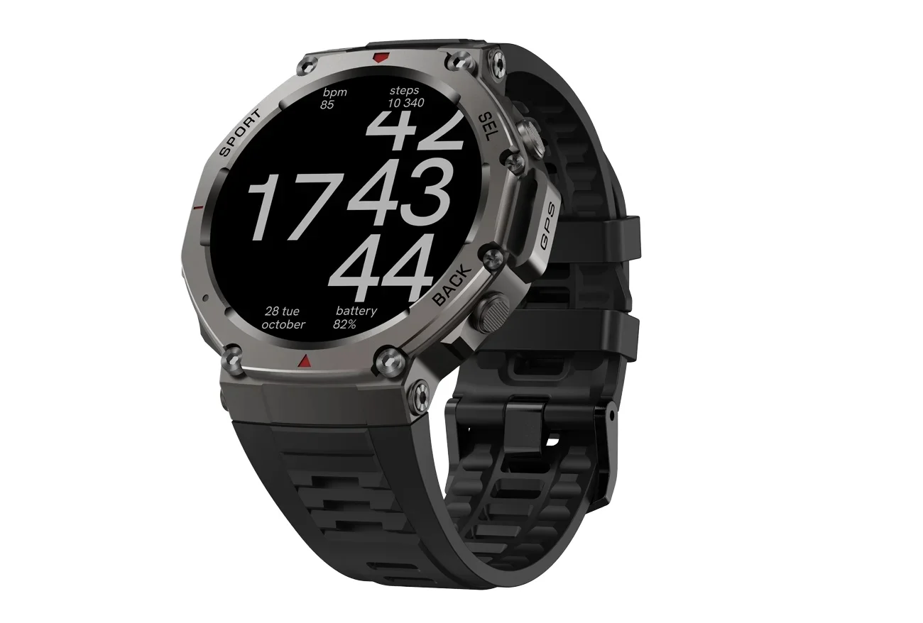 TJXL-โรงงานขายส่ง DM58 GPS สมาร์ทนาฬิกาใหม่ทนทานกลางแจ้ง Fitness Tracker แบตเตอรี่ 500mAh 170 โหมดกีฬา 5ATM ซิลิโคน