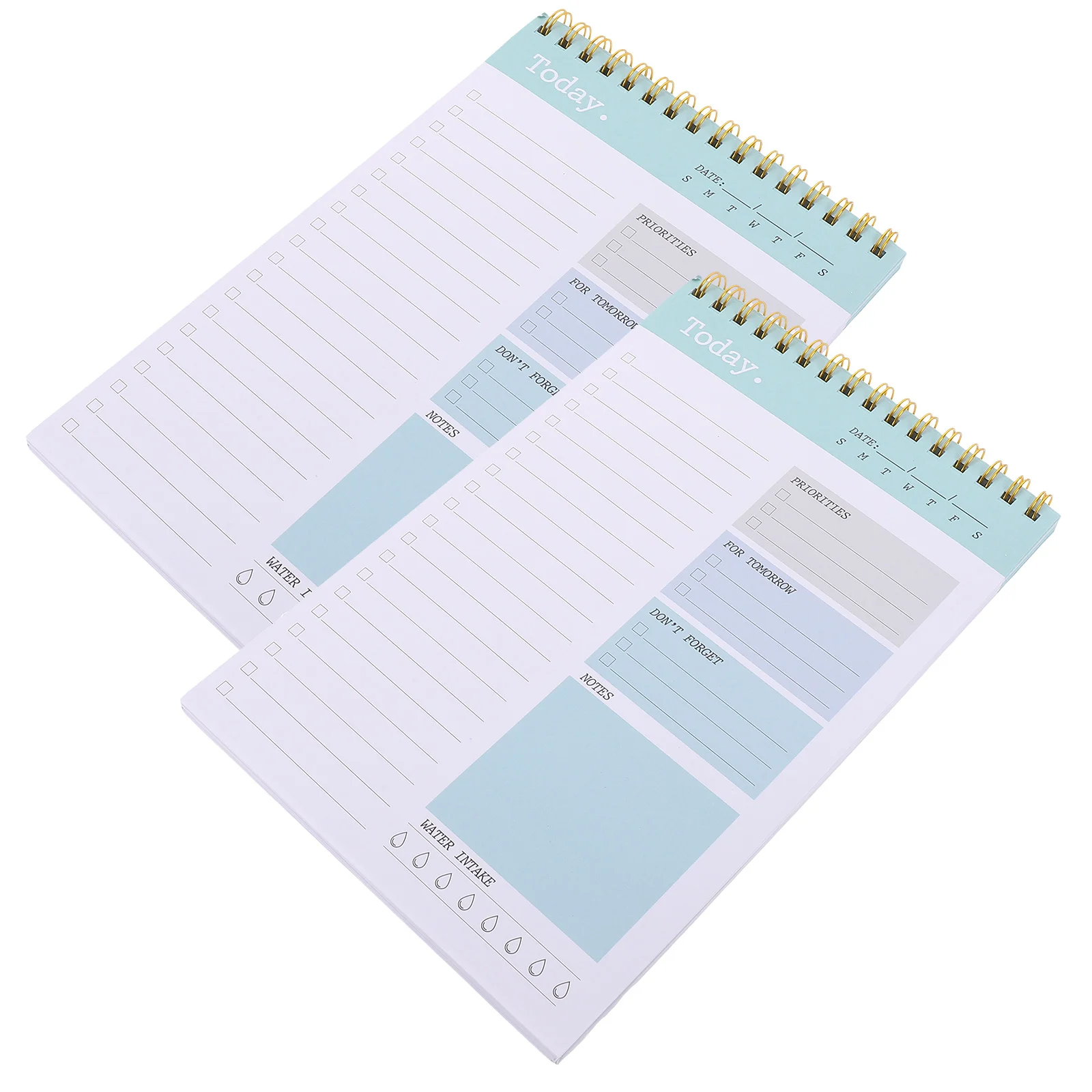 

2pcs A5 Daily Planner Notepad Memo Pads Work Schedule Planner Tear Off Tabs Meal Planning Pad Off Nonstick Paper