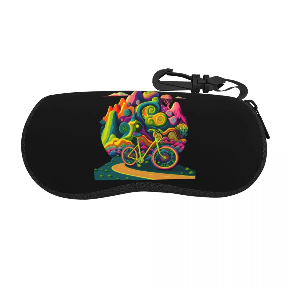 Custom Bicycles Day 1943 Albert Hofmann LSD Shell Eyeglasses Protector Cases Sunglass Case Psychedelic Art Glasses Pouch