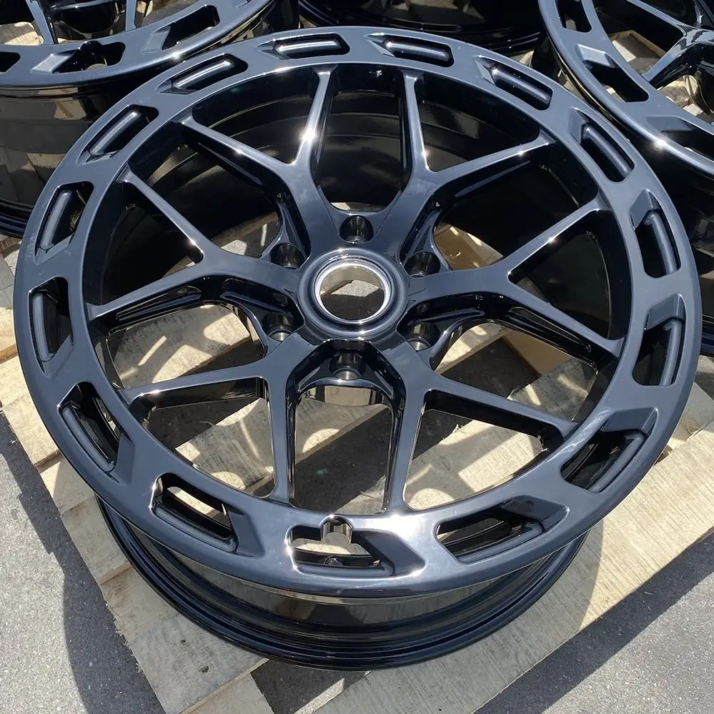Factory    Monob Forged Wheel Size18 19 21 22 Inch Gloss Black Forged Car PCD 5*112 Passenger Car Rim