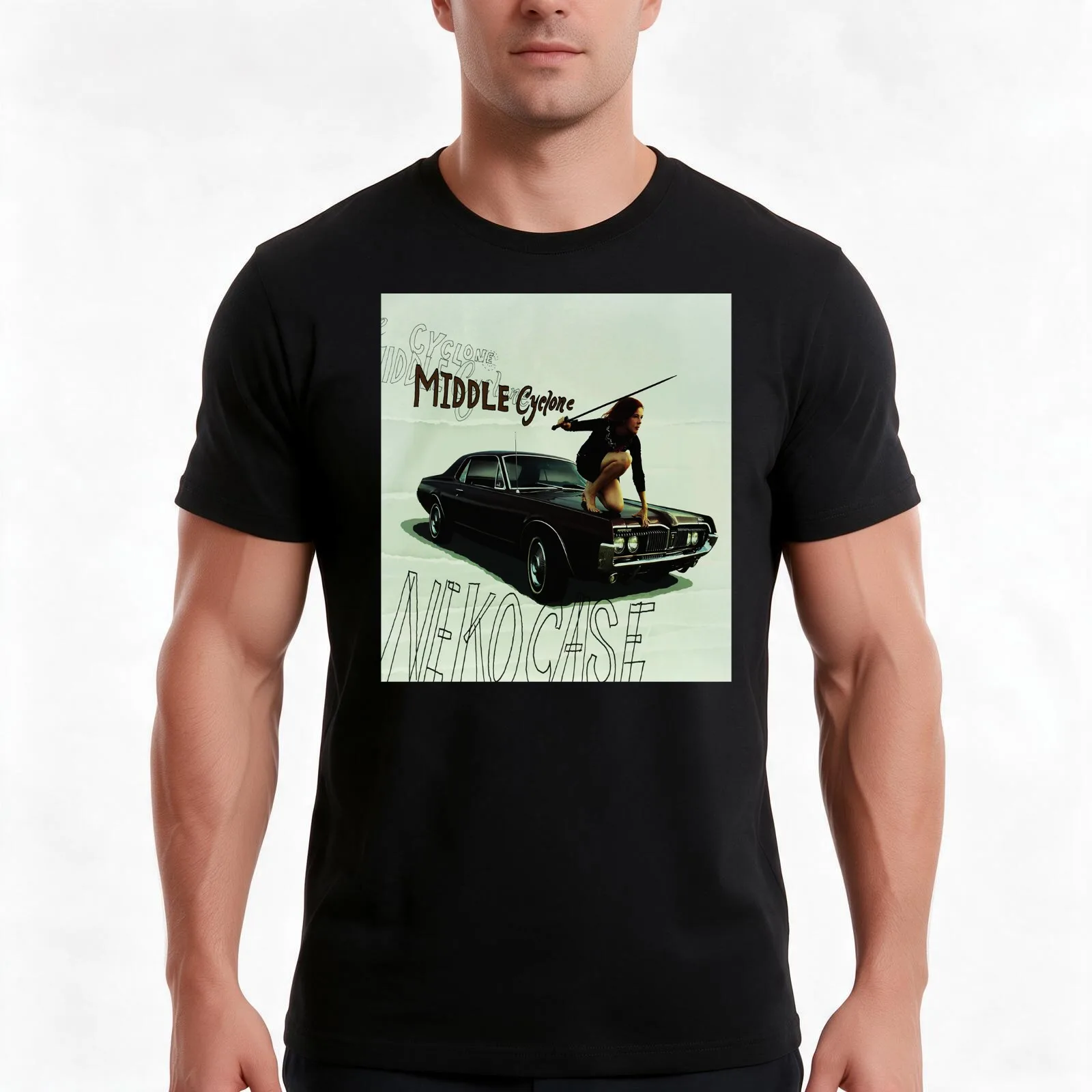 Middle Cyclone Neko Case T-Shirt Summer Casual Cotton Tee Oversized Streetwear Tops Vintage Graphic Print Unisex Men Women