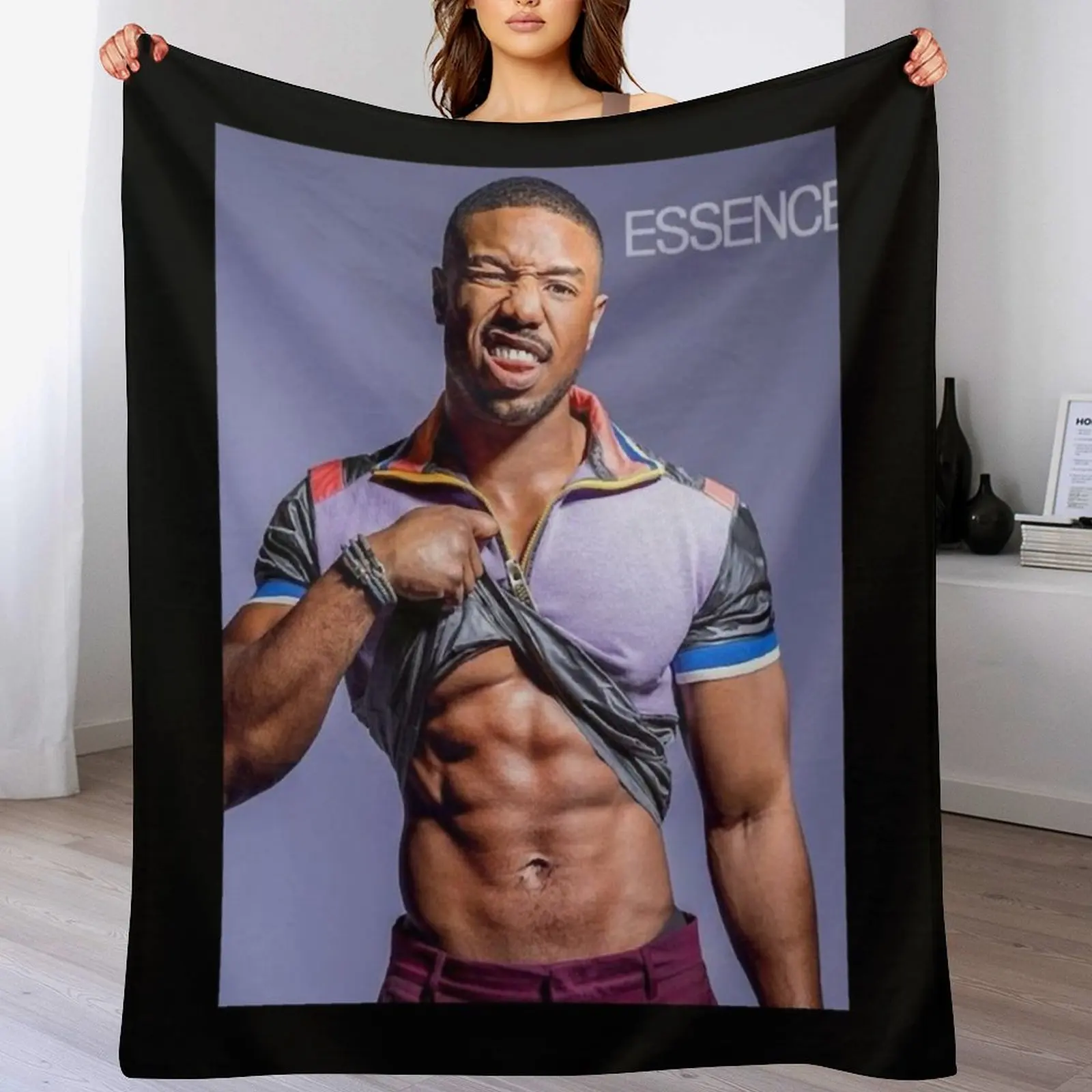 michael b jordan Classic Throw Blanket warm for winter Summer Beddings Furry Blankets