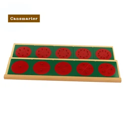 Montessori Mateirals Metal Fraction Circles Square Triangle Preschool Jigsaw Puzzle Know Shape Math Toy