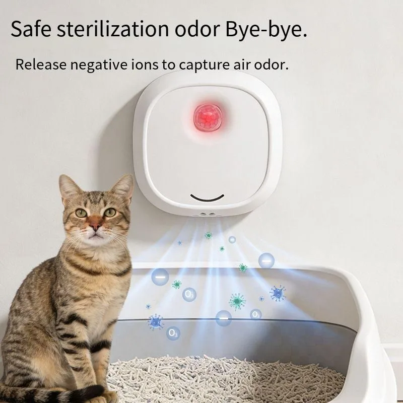 

Smart Pet Odor Eliminator Negative Ion Purifier For Cat Litter Box Low Noise Deodorizer Portable Air Cleaner For Pet Toilet Home