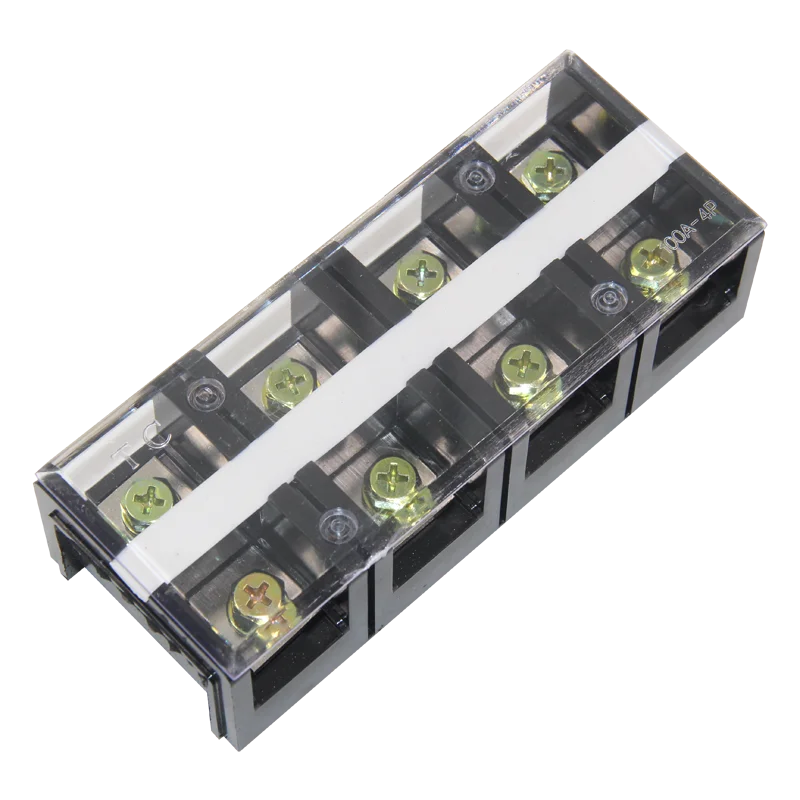 TC-1004 Fixed high-current terminal board row 2-position 4P/100A piezoelectric line post junction box seat