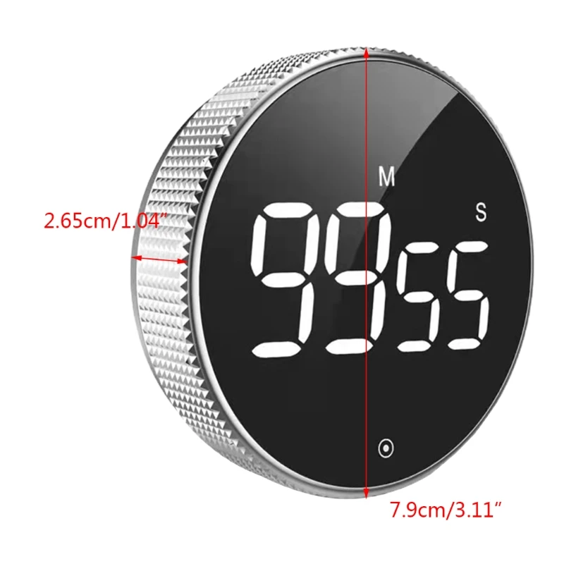 Đồng hồ hẹn giờ kỹ thuật số từ tính Màn hình LED lớn và chức năng sáng liên tục Dropsale bền