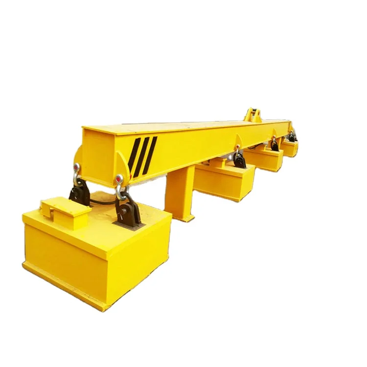 Heavy Duty 5000kg Industrial Lifting Magnet Hanging Beam Magnetic Lifter 5 Ton for Steel Plate Handling Professional Tool