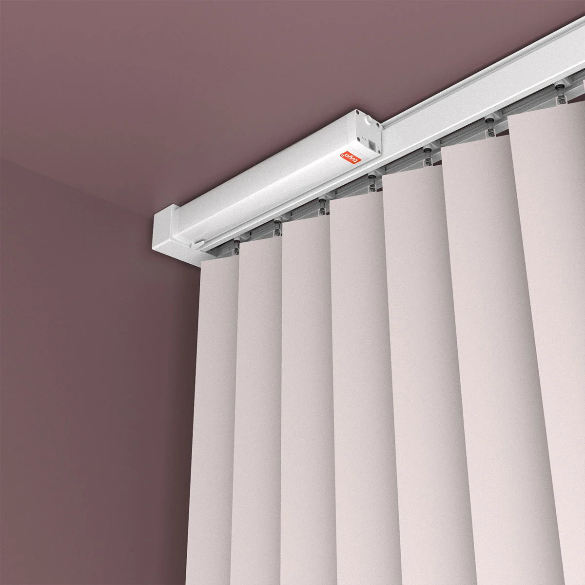 Bluetooth Smart Motorized Modern Fabric Vertical Electric Dream Curtain Blinds With ABS Plastic For Bedroom Living Room & Office