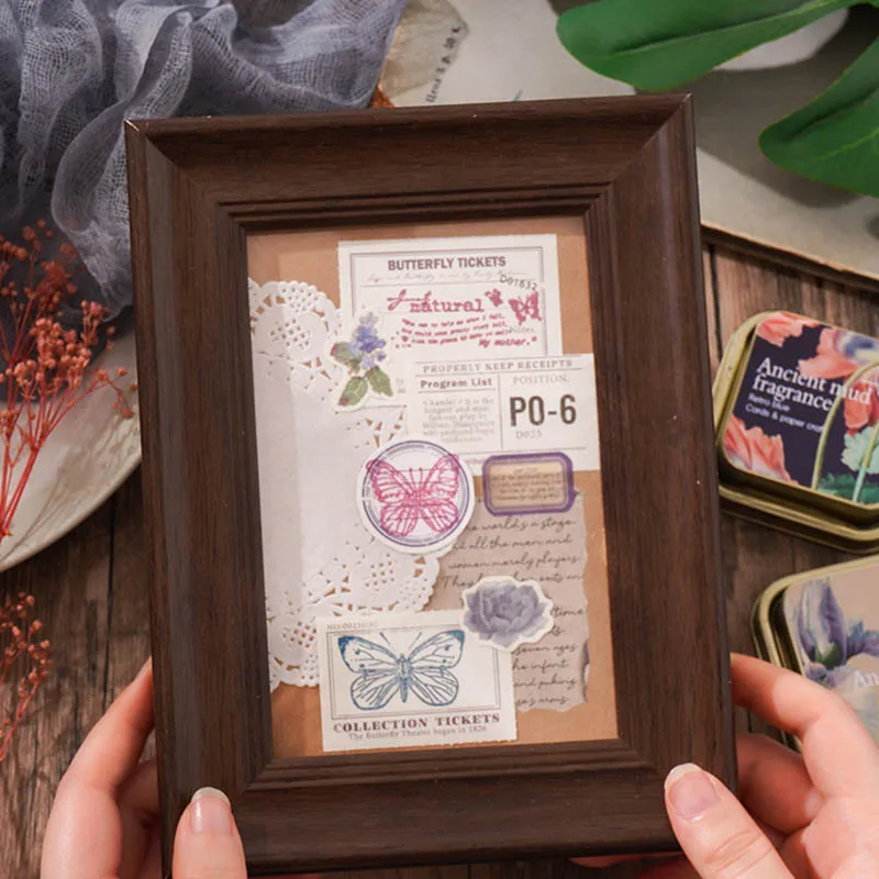 قطعة واحدة - وسادة حبر ريترو بلون سادة -8 وسادات حبر زيتية رائعة لصندوق حديد قديم، تستخدم للطوابع المطاطية والطوابع الخشبية وسجلات القصاصات بنفسك