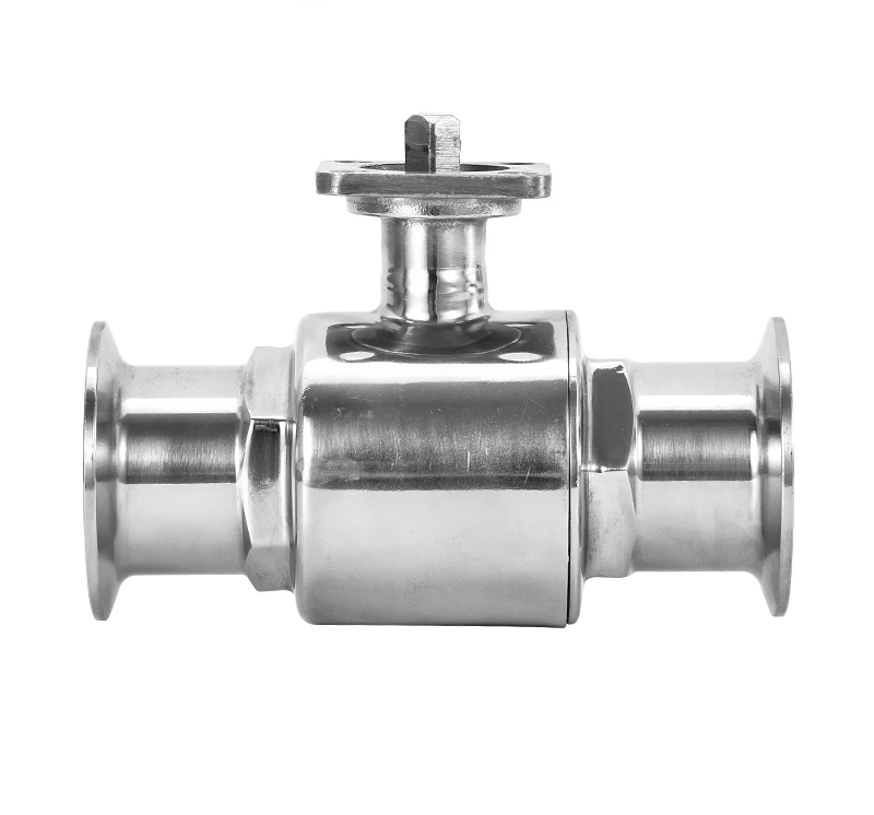 platform ball valve straight through quick assembly quick connection stainless steel 304 electric DN50 pneumatic 1 inch ferrule