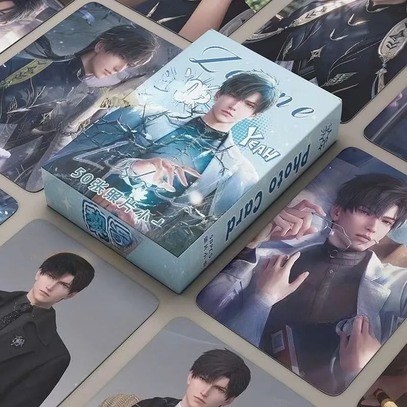 

Love and Deespace Zayne 2D anime peripheral creative cartoon laser high-definition postcard small card birthday gift wholesale