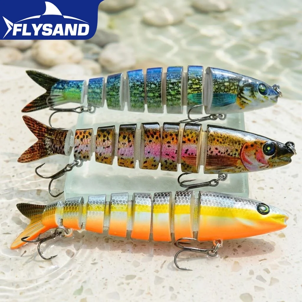 8 Segment Road Runner Fishing Lure Minnow Long Casting Vibration Bait Realistic Simulation Sea Fishing Hard Bait